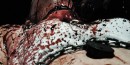 Foam-Latex throat slash appliance with a bleeding bladder created for the film "Hang Man" Slicing the Jugular Vein
