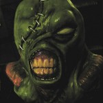 Green Video Game Monster